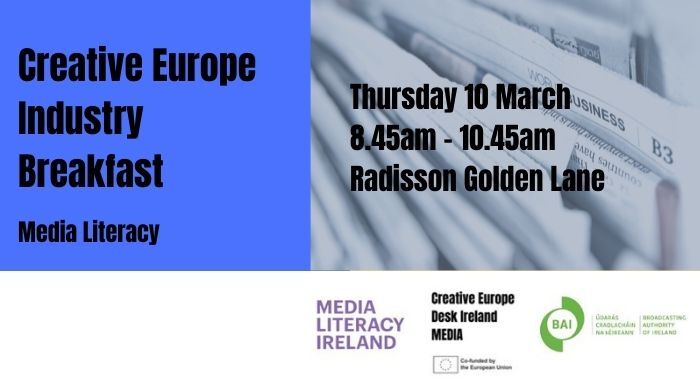 Media Literacy Ireland and Creative Europe Desk Ireland networking breakfast