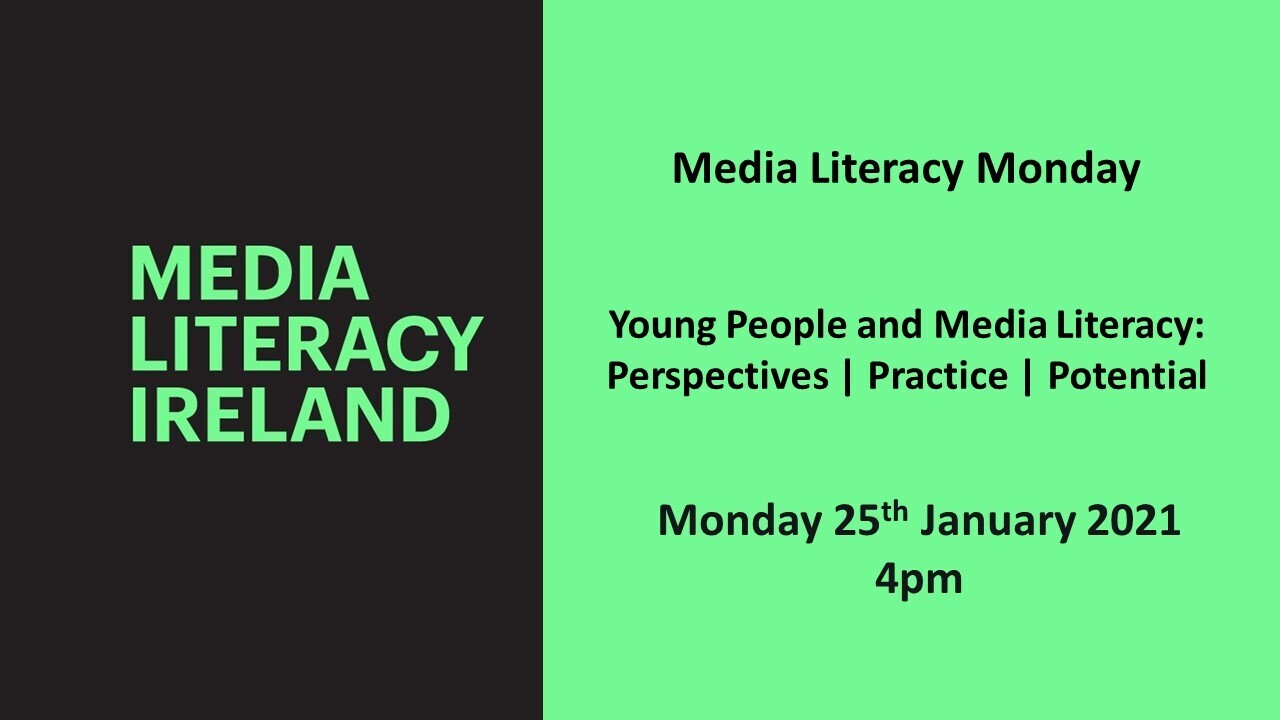 MLI Media Literacy Monday Webinar: Young People and Media Literacy – Perspectives | Practice | Potential